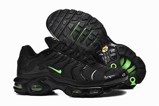 Cheap Nike Air Max Plus Black Green TN Men's Shoes-308